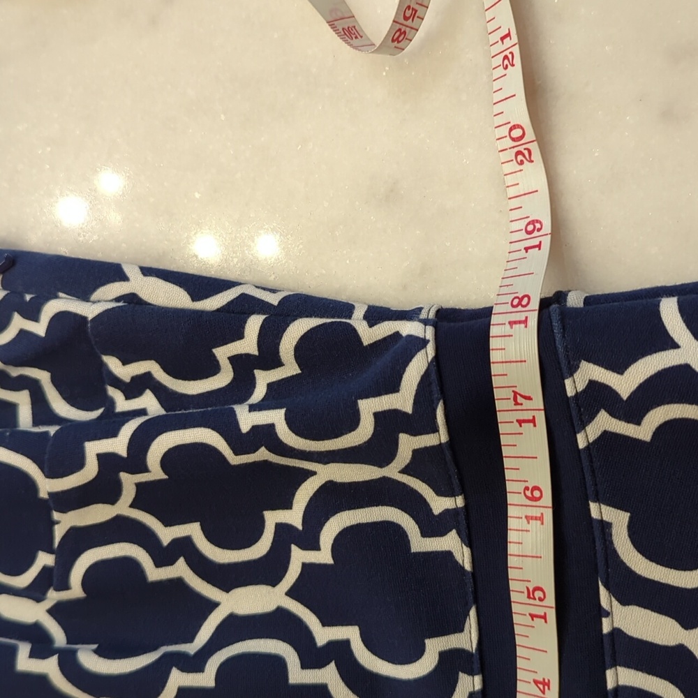 Land’s End navy sleeveless A line dress in fit & flare with pockets size 14 - Picture 8 of 11